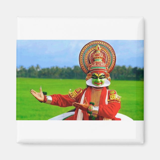 Kathakali Tanzform Kerala, Indien Magnet (Vorne)