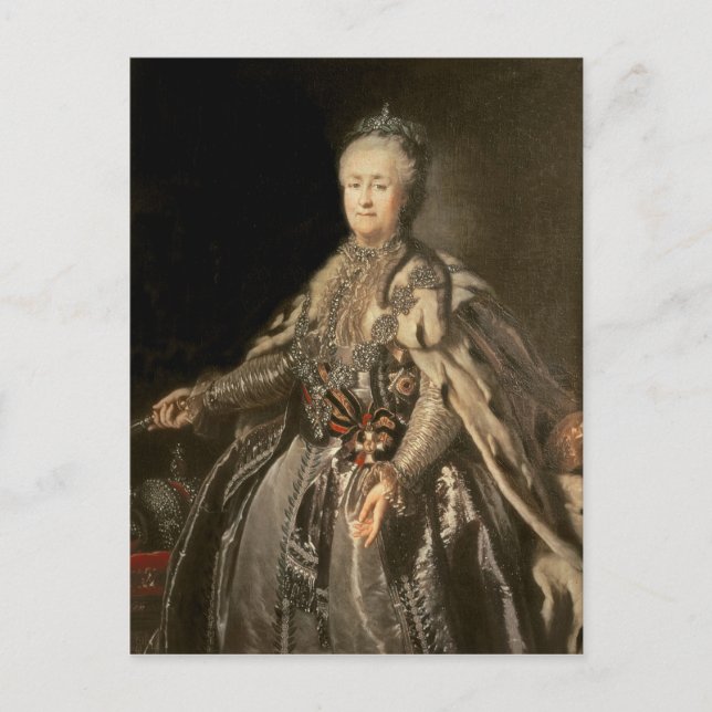 Katharina die Große, 1793 Postkarte (Vorderseite)