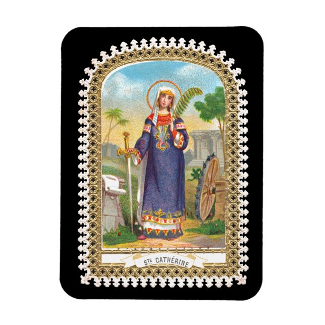 Katharina von Alexandria in ägyptischem Kleid Magnet (Vertikal)