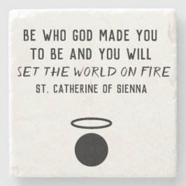 Katharina von Sienna Zitat Stone Untersetzer
