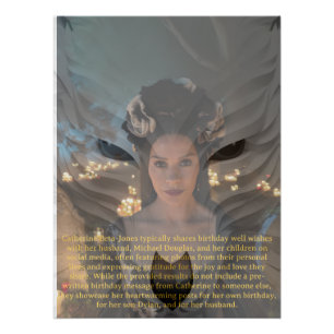 Katharina zeta Jones Geburtstagswunsch Poster