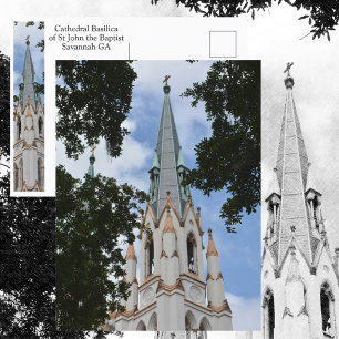 Kathedrale Basilika St. Johannes der Täufer in Sav Postkarte