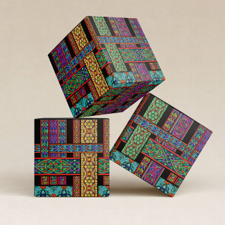 Kathedrale Buntglas Quadrat Gefallenheitsbox Geschenkschachtel