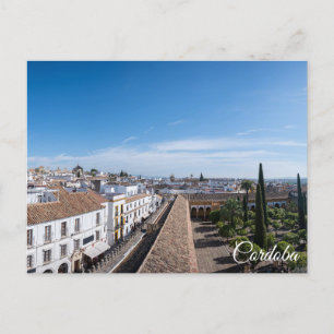 Kathedrale Cordoba von oben in Spanien Postkarte