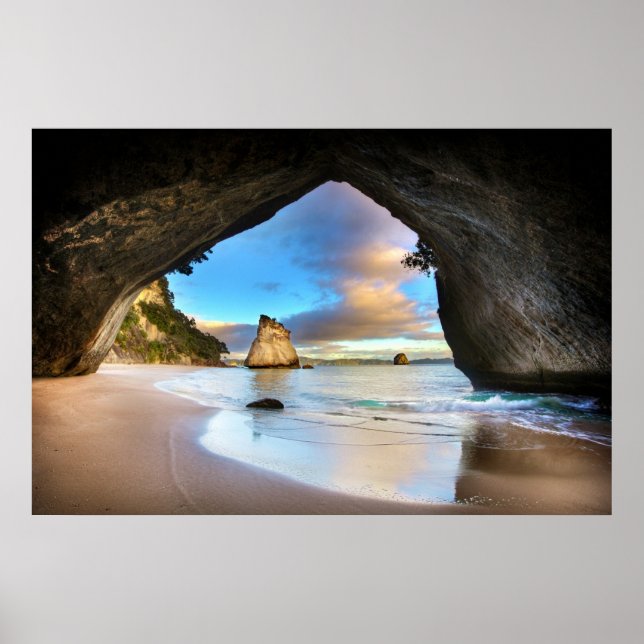 Kathedrale Cove, The Whanganui-A-Hei-Plakat Poster (Vorne)