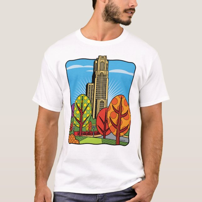 Kathedrale des Lernens Pittsburgh T-Shirt (Vorderseite)