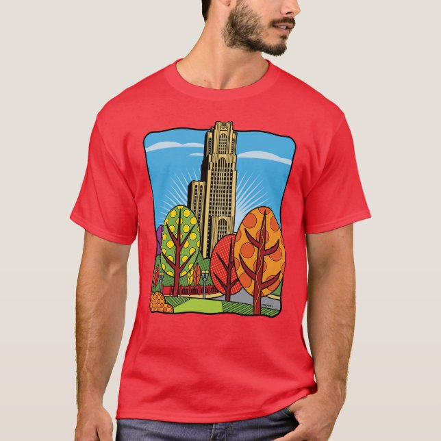 Kathedrale des Lernens Pittsburgh T-Shirt (Vorderseite)