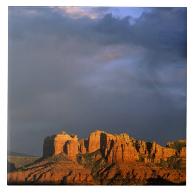 Kathedrale Felsen von Sedona Arizona Fliese (Vorderseite)