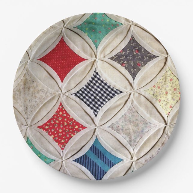 Kathedrale Fenstermuster Pappteller (Vorderseite)