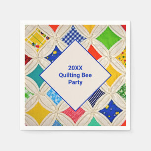 Kathedrale Fensterquilting Biene Party Serviette