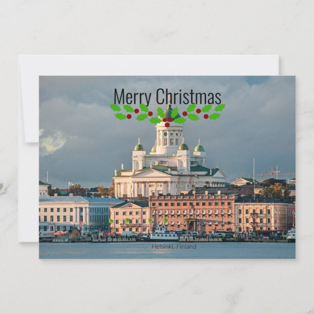 Kathedrale Helsinki, Finnland, Feiertagskarte (Vorderseite)