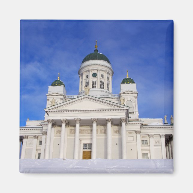 Kathedrale Helsinki (Tuomiokirkko) Im Winter Magnet (Vorne)