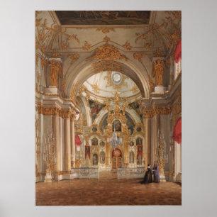 Kathedrale im Winterpalast Poster