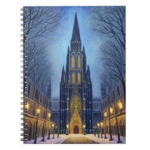 Kathedrale in der Nacht Notizblock