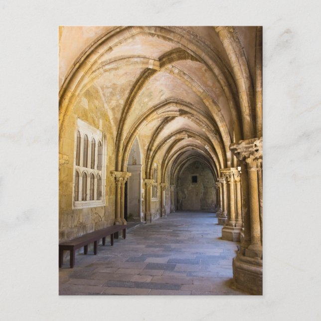 Kathedrale Kloster Hallway Postkarte (Vorderseite)