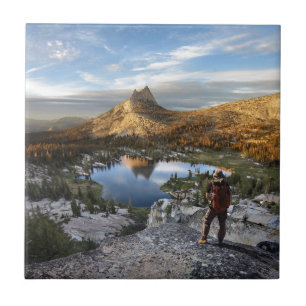 Kathedrale Lake / Peak - Yosemite - John Muir Trai Fliese