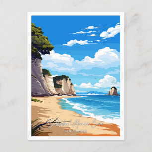 Kathedrale Marine Cove Kunstwerk Reiseillustration Postkarte
