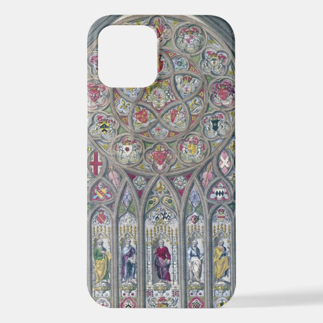 Kathedrale mit verkleideten Glasfenstern iPhone 12 Hülle (Rückseite)