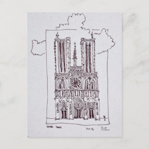 Kathedrale Notre-Dame de Paris   Ille de la Cite Postkarte