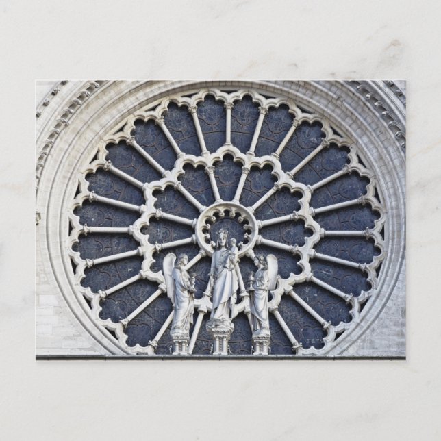 Kathedrale Notre Dame, Details Postkarte (Vorderseite)