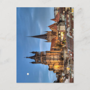 Kathedrale Notre Dame von Lausanne, Schweiz, HDR. Postkarte