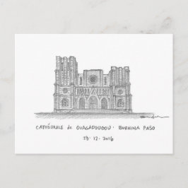 Kathedrale Ouagadougou, Ouagadougou, Burkina Faso Postkarte