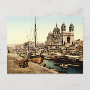 Kathedrale & Quai de la Joliette, Marseille, Frank Postkarte