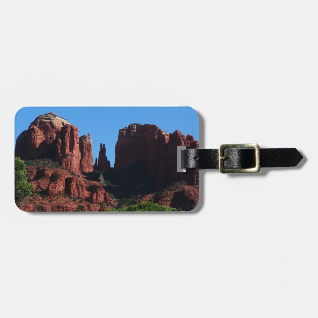 Kathedrale Rock in Sedona Gepäckanhänger (Vorderseite horizontal)