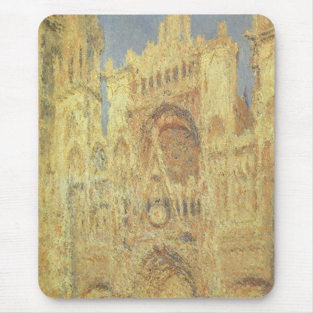 Kathedrale Rouen, Sonnenuntergang von Claude Monet Mousepad (Vorne)