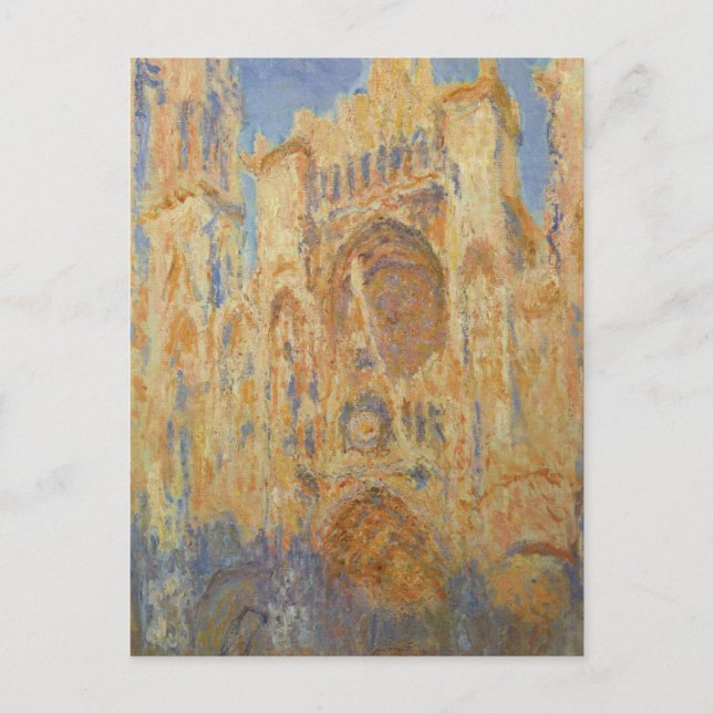 Kathedrale Rouen, Sunset von Claude Monet Postcard Postkarte (Vorderseite)