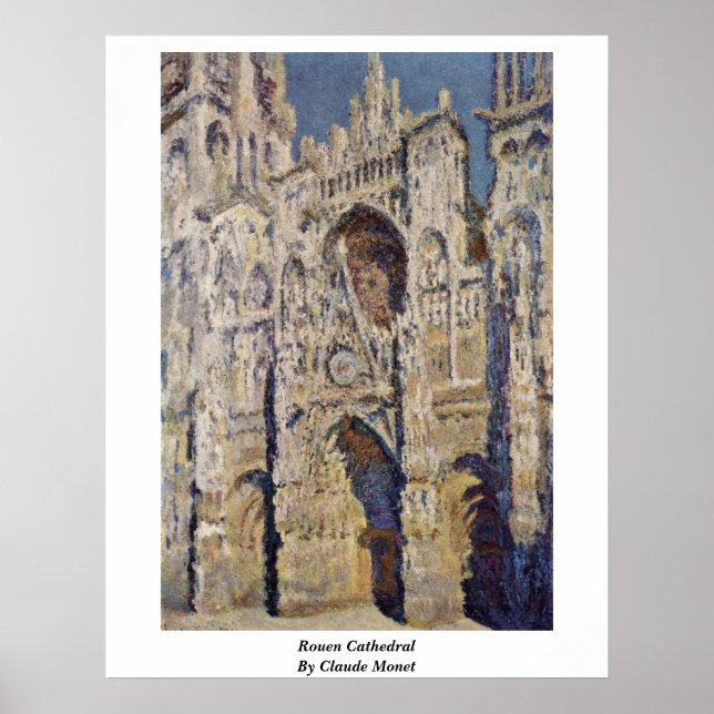 Kathedrale Rouen von Claude Monet Poster (Vorne)