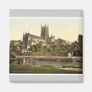 Kathedrale, S.W., Worcester, England seltenes Magnet
