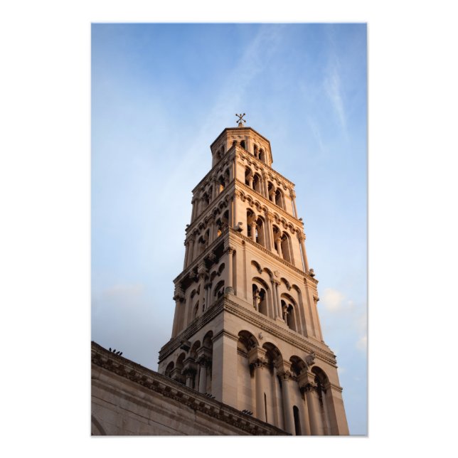 Kathedrale Saint Domnius Bell Tower in Split Fotodruck (Vorne)