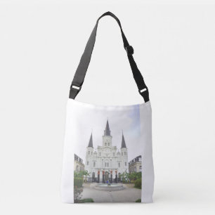 Kathedrale Saint Louis, New Orleans. Tragetaschen Mit Langen Trägern