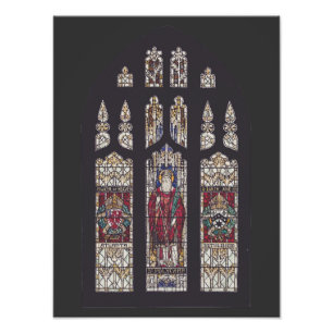 Kathedrale Saint Polycarp Buntglas Kunst Fotodruck