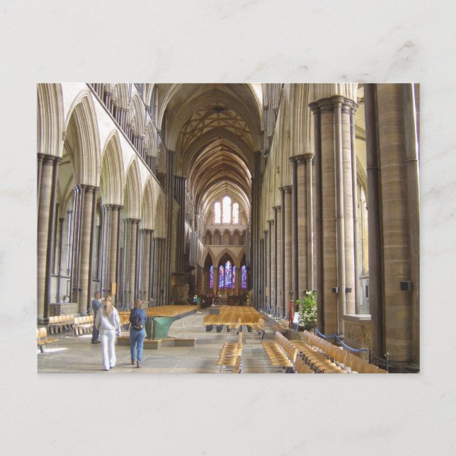 Kathedrale Salisbury Postkarte (Vorderseite)