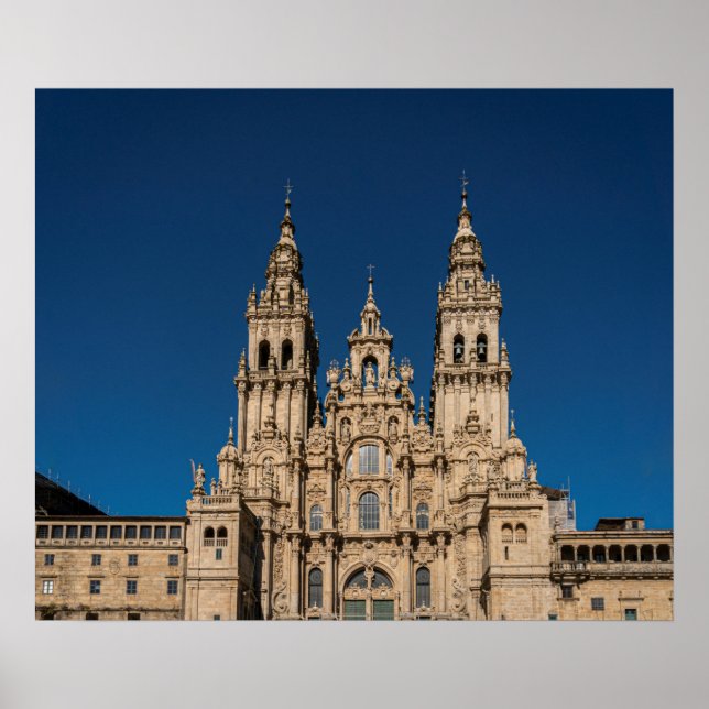 Kathedrale Santiago de Compostela Poster (Vorne)