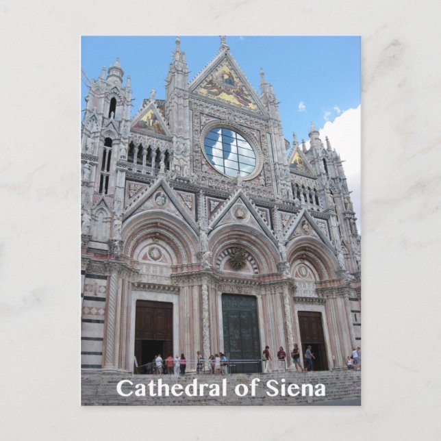 Kathedrale Siena Duomo Eintritt Postkarte (Vorderseite)