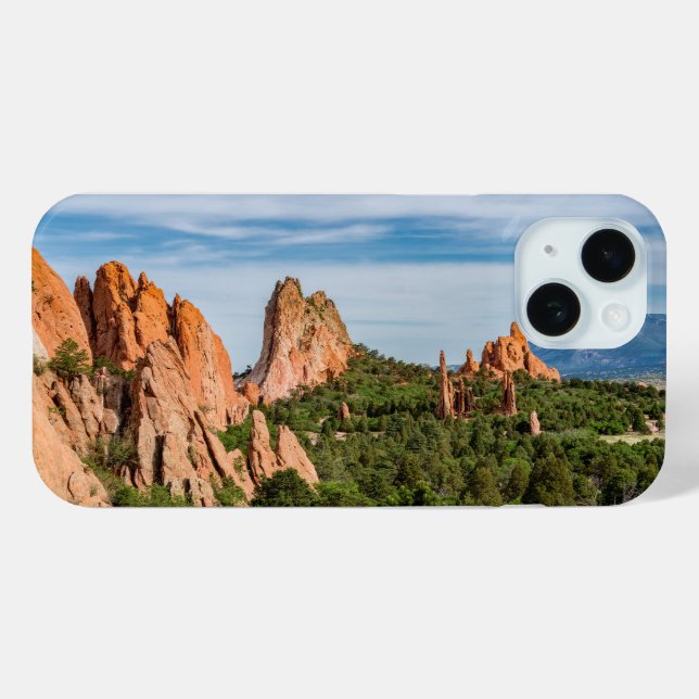 Kathedrale Spires Formations Colorado iPhone Case (Rückseite (Horizontal))