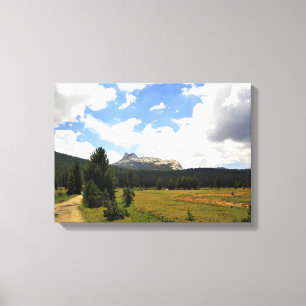 Kathedrale Spitze in Tuolumne Meadows, Yosemite, C Leinwanddruck