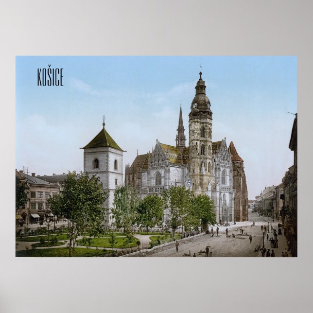 Kathedrale St. Elisabeth in Košice Poster (Vorne)