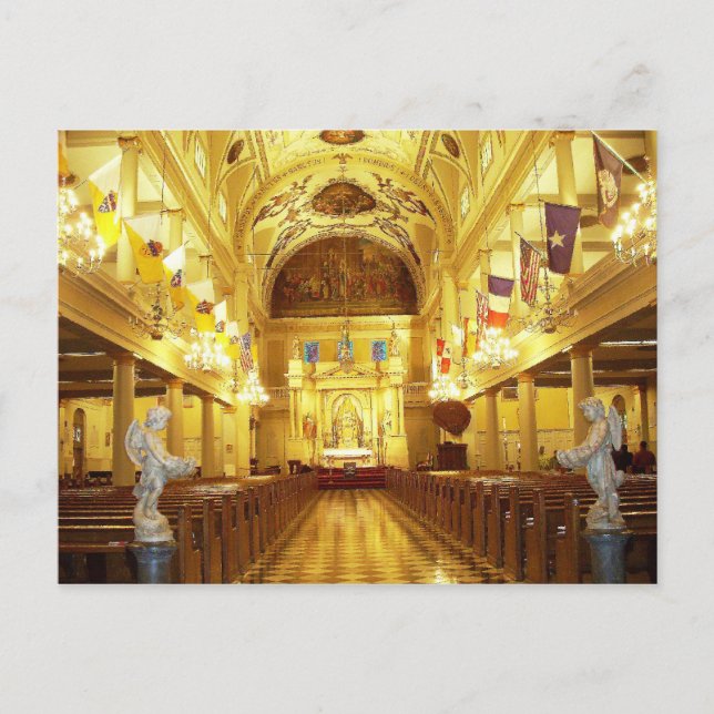 Kathedrale St. Louis (innen), New Orleans, LA Postkarte (Vorderseite)