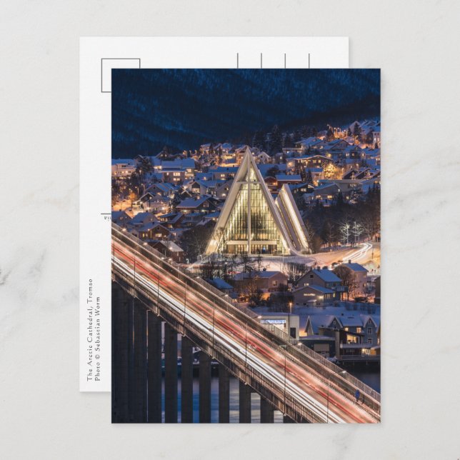 Kathedrale Tromso Postkarte (Vorne/Hinten)