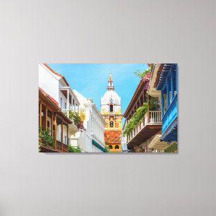 Kathedrale und Balkone Leinwanddruck