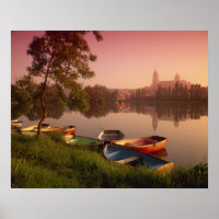 Kathedrale und Fluss Tormes, Salamanca, Kastilien