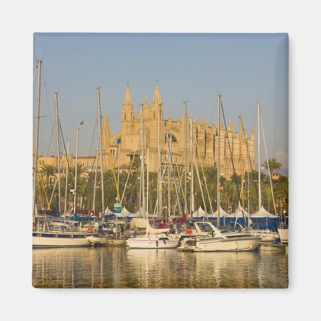 Kathedrale und Hafen, Palma, Mallorca, Spanien 2 Magnet (Vorne)