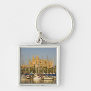 Kathedrale und Jachthafen, Palma, Mallorca, Spanie Schlüsselanhänger