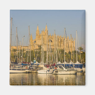 Kathedrale und Marina, Palma, Mallorca, Spanien 2 Magnet