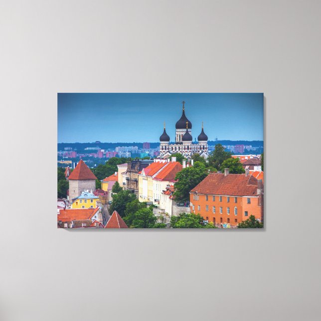 Kathedrale und Stadtbild | Dänemark Leinwanddruck (Vorderseite)