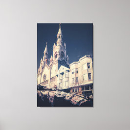 Kathedrale und Stadtbild Leinwanddruck